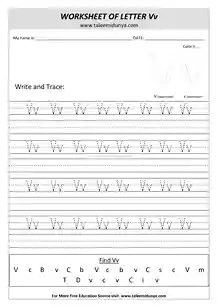 worksheet Vv